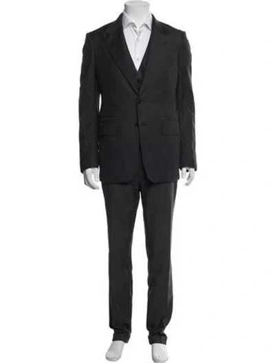 Pre-owned Tom Ford Wool Three-piece Suit Vest In Grey