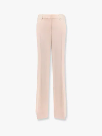 Tom Ford Low-waist Wool Flare Trousers In Light Blus