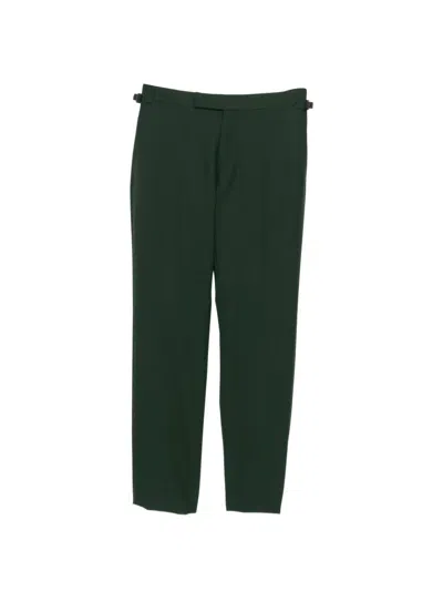 Tom Ford Wool Trousers In Green