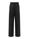 Tom Ford Wool Trousers With Pleats In Black