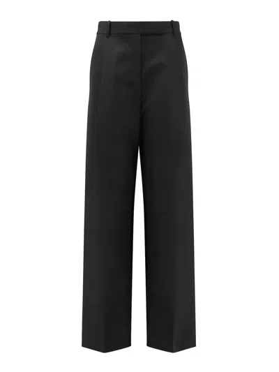 Tom Ford Wool Trousers With Pleats In Black