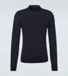 Tom Ford Wool Turtleneck Sweater In Blue