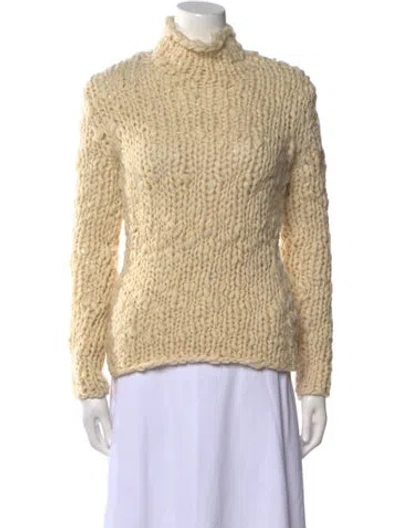 Pre-owned Tom Ford Wool Turtleneck Sweater In Neutral
