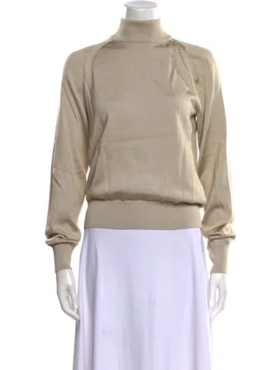 Pre-owned Tom Ford Wool Turtleneck Sweater In Neutral
