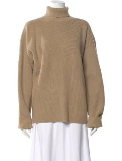 Pre-owned Tom Ford Wool Turtleneck Sweater In Neutral