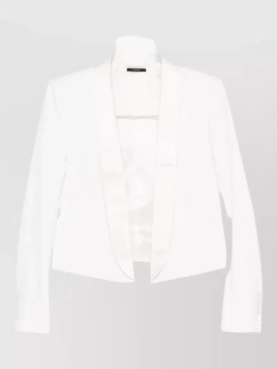 Tom Ford Wool Tuxedo Jacket Satin Lapel Tailoring In White