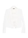 Tom Ford Wool Tuxedo Jacket In White