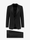 Tom Ford Wool Tuxedo With Satin Profiles In Black