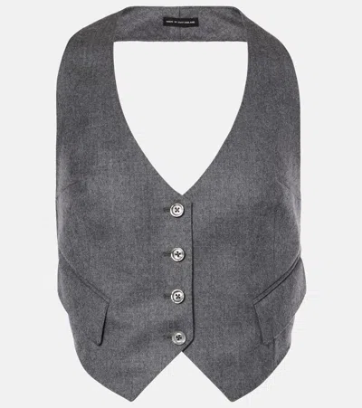TOM FORD WOOL TWILL VEST