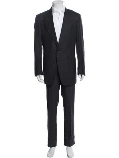 Pre-owned Tom Ford Wool Two-piece Blazer In Blue