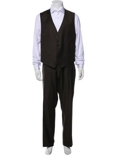 Pre-owned Tom Ford Wool Two-piece Suit In Black