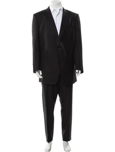 Pre-owned Tom Ford Wool Two-piece Suit In Black