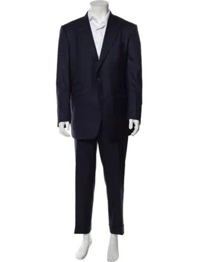Pre-owned Tom Ford Wool Two-piece Suit In Blue
