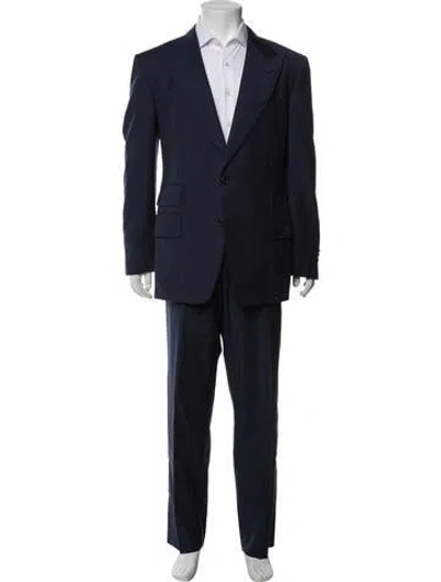 Pre-owned Tom Ford Wool Two-piece Suit In Blue