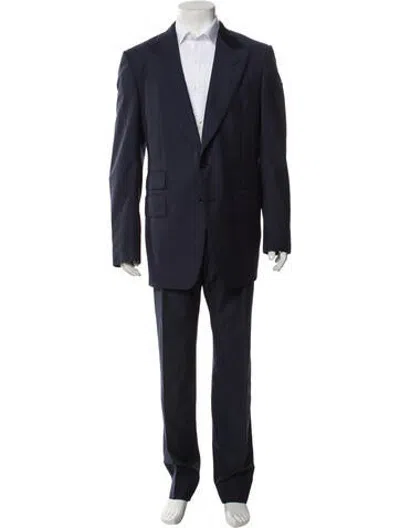 Pre-owned Tom Ford Wool Two-piece Suit In Blue