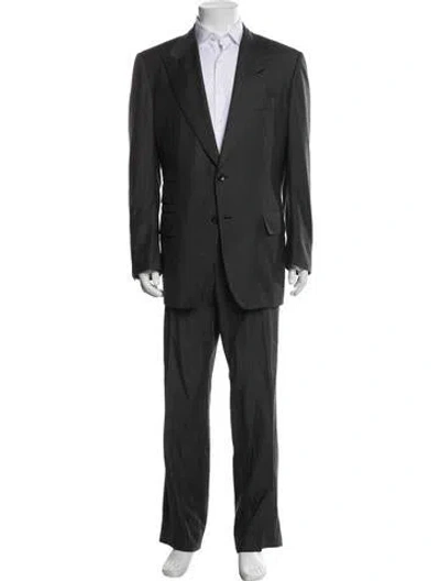 Pre-owned Tom Ford Wool Two-piece Suit In Gray