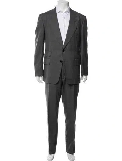 Pre-owned Tom Ford Wool Two-piece Suit In Grey