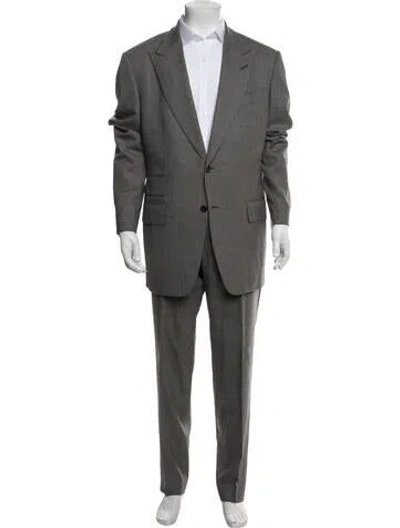 Pre-owned Tom Ford Wool Two-piece Suit In Grey