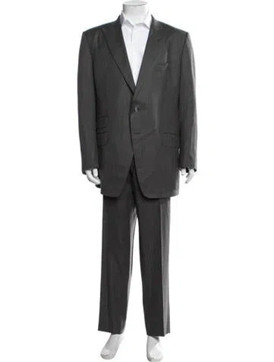 Pre-owned Tom Ford Wool Two-piece Suit In Grey