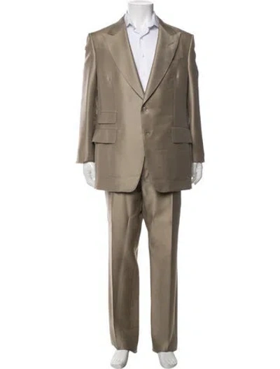 Pre-owned Tom Ford Wool Two-piece Suit In Neutrals