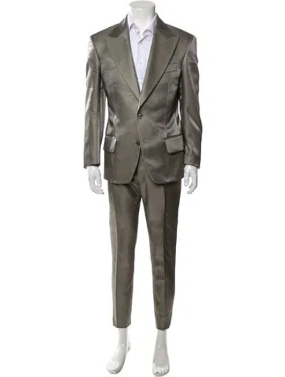 Pre-owned Tom Ford Wool Two-piece Suit In Silver