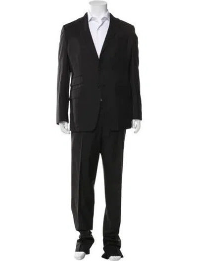 Pre-owned Tom Ford Wool Two-piece Suit Vest In Black