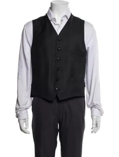 Pre-owned Tom Ford Wool Two-piece Suit Vest In Gray