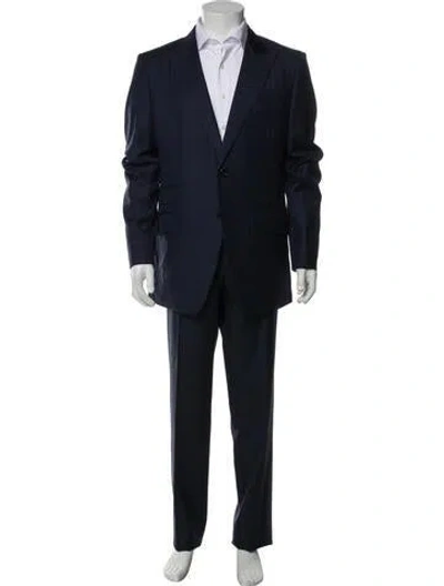 Pre-owned Tom Ford Wool Two-piece Suit W/ Tags In Blue