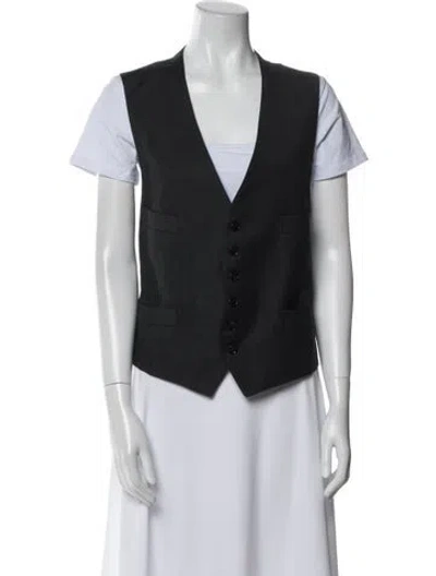 Pre-owned Tom Ford Wool Vest In Black