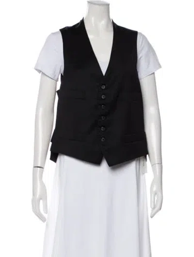 Pre-owned Tom Ford Wool Vest In Black