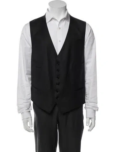 Pre-owned Tom Ford Wool Vest In Black