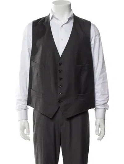 Pre-owned Tom Ford Wool Vest In Gray