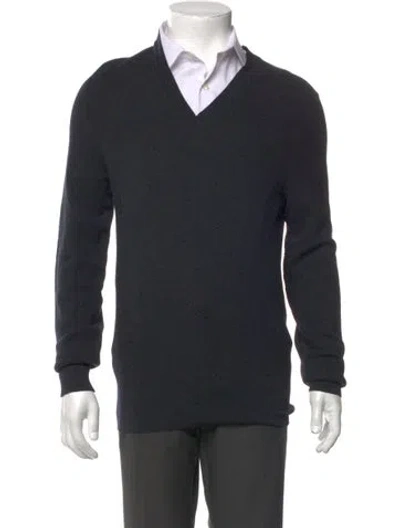 Pre-owned Tom Ford Wool V-neck Cardigan In Black