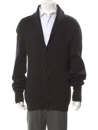 Pre-owned Tom Ford Wool V-neck Cardigan In Brown