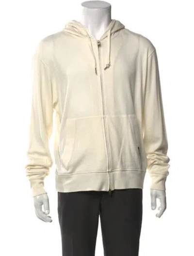 Pre-owned Tom Ford Wool V-neck Cardigan In Neutral