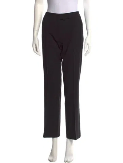Pre-owned Tom Ford Wool Wide Leg Pants In Black