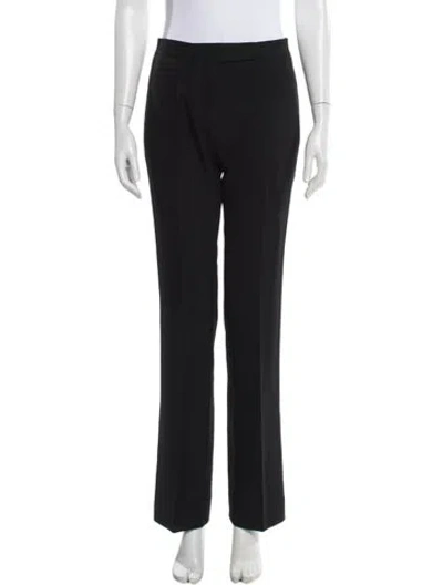 Pre-owned Tom Ford Wool Wide Leg Pants In Black