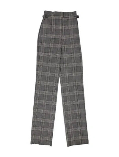 Pre-owned Tom Ford Wool Wide Leg Pants In Gray