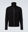 Tom Ford Merino Wool Zip Through Kzl018ymw099 Lb999 In Black