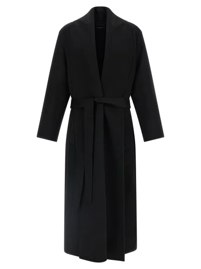 Tom Ford Wool-cashmere Blend Coat In Black