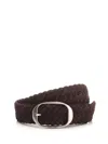 TOM FORD TOM FORD WOVEN BELT WITH OVAL BUCKLE