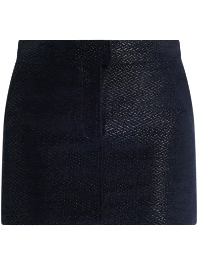 TOM FORD WOVEN-DESIGN MINI SKIRT