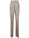 Tom Ford Flared Woven Trousers For Women In Beige