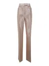 Tom Ford Flared Woven Trousers For Women In Nude & Neutrals