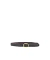Tom Ford Braided Buckle Belt In Brown