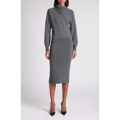 TOM FORD TOM FORD WRAP DETAIL CASHMERE & COTTON SWEATER