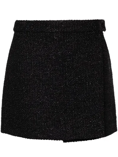 TOM FORD WRAP TWEED MINISKIRT