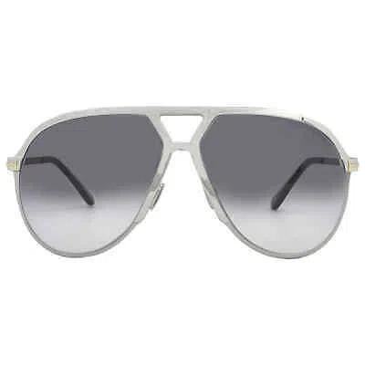 Pre-owned Tom Ford Xavier Smoke Gradient Pilot Men's Sunglasses Ft1060 16b 64 In Gray