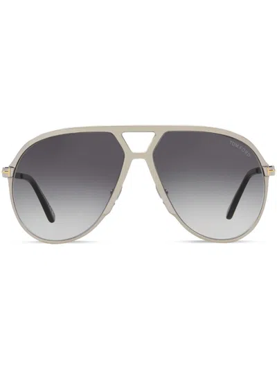 Tom Ford Xavier Sunglasses In Silver