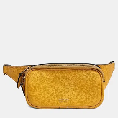 Pre-owned Tom Ford Yellow Leather Belt Bag